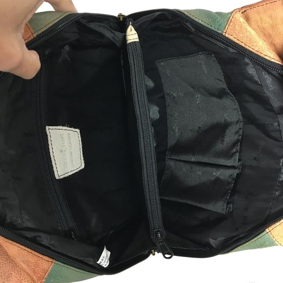 Anuschka NEVER USED Handpaint Leather Shoulder Bag Butterfly Animal - Picture 7 of 12